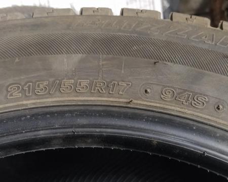 ზამთრის მეორადი საბურავები 215/55 R17