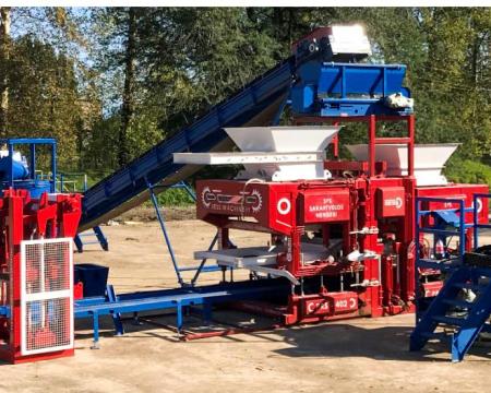 ბლოკის და ქვაფენილის დანადგარი