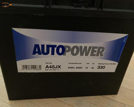 Autopower 45 ah აკუმულატორი