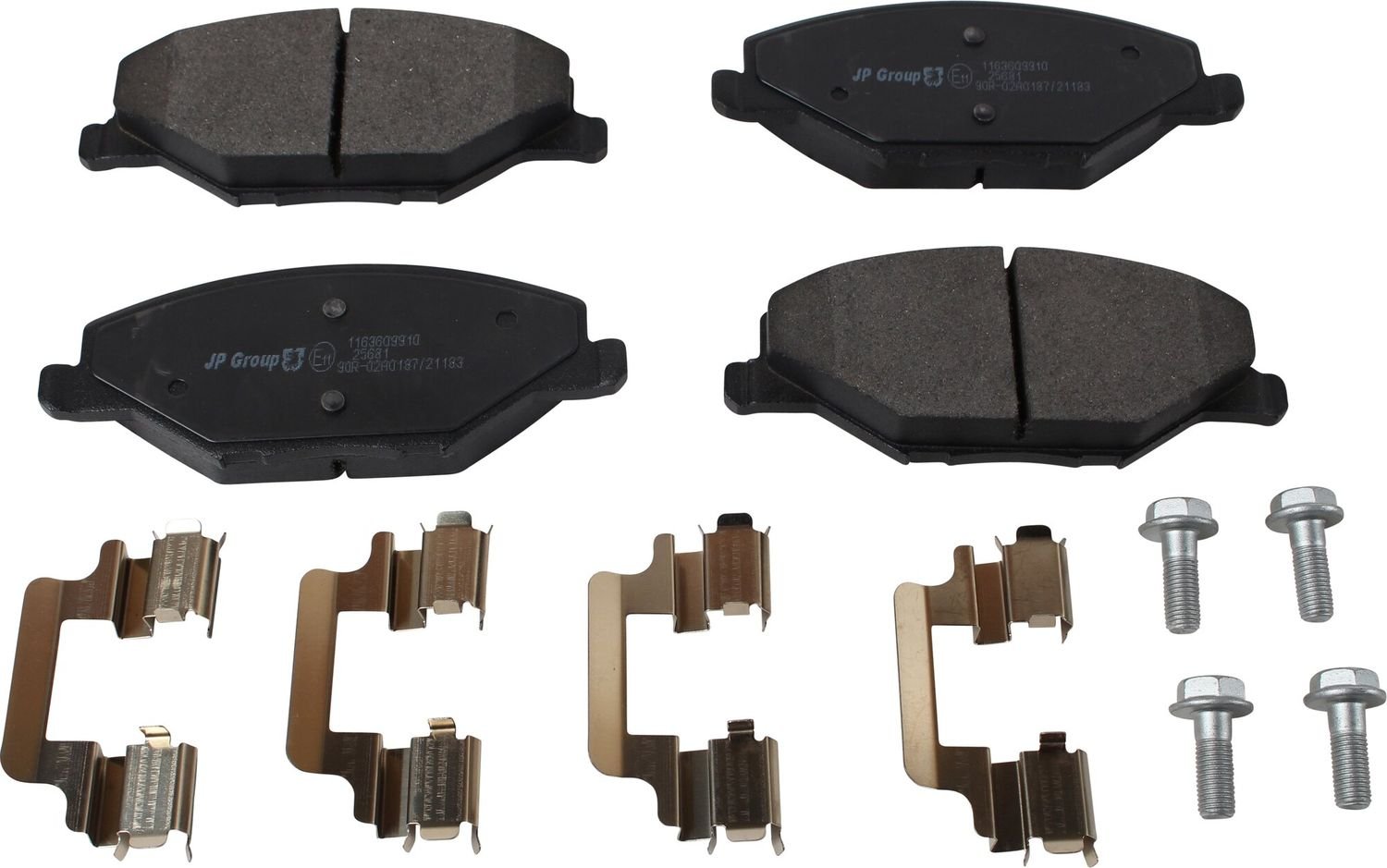 Front brake pads for Skoda Fabia 5J 2010+, JP Group 1163609910