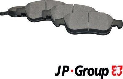 Front brake pads for Nissan Juke / Terrano, Renault Clio / Kangoo / Megane, JP Group 4363601210
