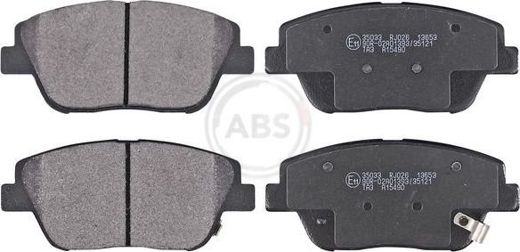Тормозные колодки спереди для Kia Optima, ABS 35033