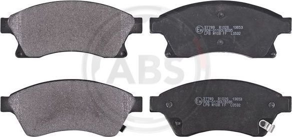 Тормозные колодки спереди для Chevrolet Cruze, ABS 37789