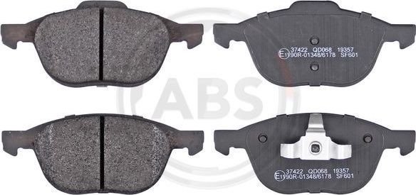 Тормозные колодки спереди для Ford Focus 2004+, ABS 37422
